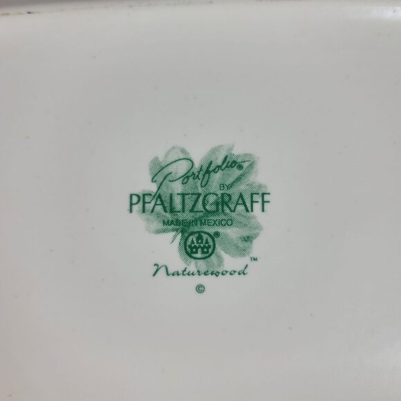 Pfaltzgraff Naturewood Rectangle Serving Platter 9"x14" Scissors Stoneware Vinta - Picture 7 of 11